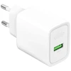 XO wall charger CE50 QC 18W 1x USB baltas