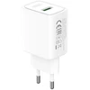 XO wall charger CE50 QC 18W 1x USB baltas