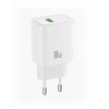 XO wall charger CE50 QC 18W 1x USB baltas