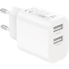 XO wall charger CE55 2x USB 2,4A baltas