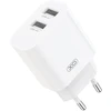 XO wall charger CE55 2x USB 2,4A baltas