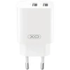 XO wall charger CE55 2x USB 2,4A baltas