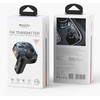 Siųstuvas FM Yesido BT5.3 - FM siųstuvas Y70 15W LED USB-2xA+C + MicroSD, Juodas / Juodas