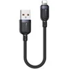 USB kabelis Yesido USB-A - Lightning 0,3 m juodas (YID000555)