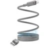 YESIDO magnetinis kabelis CA174 12W USB/LIGHTNING 1M 2.4A pilkas