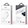 YESIDO SIENINIS ĮKROVIKLIS YC32 PD 20W QC3.0 USB-A+C Baltas