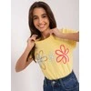Basic Feel Good Marškinėliai-RV-TS-9648.98-geltoni