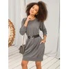Basic Feel Good Suknelė-RV-TU-5184.93P-tamsiai pilka