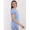 Basic Feel Good T-shirt-CLM-TS-1639.12-mėlyna