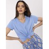 Basic Feel Good T-shirt-CLM-TS-1639.12-mėlyna