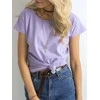 Basic Feel Good Marškinėliai-RV-BZ-4622.28-šviesiai violetinė
