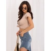Basic Feel Good T-shirt-RV-TS-4623.71-camelowy