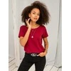 Basic Feel Good Marškinėliai-RV-TS-4662.86-bordo
