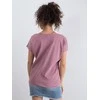 Basic Feel Good T-shirt-RV-TS-4832.19P-ciemny rožinis