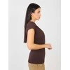 Basic Feel Good T-shirt-RV-TS-5636.03X-ciemny ruda
