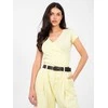 Basic Feel Good T-shirt-RV-TS-5636.03X-jasny geltona