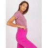 Basic Feel Good Marškinėliai-RV-TS-7666.19-tamsiai rožinė
