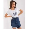 Basic Feel Good Marškinėliai-RV-TS-9667.19-balti ir tamsiai mėlyni