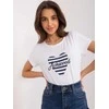 Basic Feel Good Marškinėliai-RV-TS-9667.19-balti ir tamsiai mėlyni