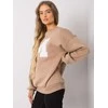 Ex Moda Megztinis-EM-BL-617-1.34X-smėlio spalvos