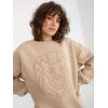 Ex Moda Megztinis-EM-BL-617-4.41P-smėlio spalvos