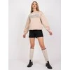 Ex Moda Megztinis-EM-BL-617-H.21X-smėlio spalvos