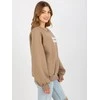 Ex Moda Megztinis-EM-BL-N652.46-tamsiai smėlio spalvos