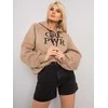 Ex Moda Megztinis-EM-BL-651/3.39X-tamsiai smėlio spalvos