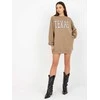 Ex Moda Megztinis-EM-BL-U719.82P-tamsiai smėlio spalvos