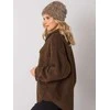 Kepurė Wool Fashion Italia Cap-AT-CZ-16801.38-tamsiai smėlio spalvos