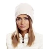 Kepurė Wool Fashion Italia Cap-AT-CZ-171701.37-šviesiai smėlio spalvos