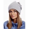 Kepurė Wool Fashion Italia Cap-AT-CZ-17230.43-pilka