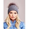 Kepurė Wool Fashion Italia Cap-AT-CZ-173501.44-tamsiai pilka
