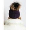 Kepurė Wool Fashion Italia Cap-AT-CZ-173501.44-tamsiai violetinė