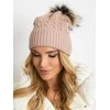 Kepurė Wool Fashion Italia Cap-AT-CZ-173501.44-šviesiai rožinė