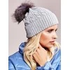 Kepurė Wool Fashion Italia Cap-AT-CZ-173501.44-pilka