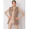Wool Fashion Italia Liemenė-AT-KZ-22105.11P-tamsiai smėlio spalvos