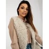 Wool Fashion Italia Liemenė-AT-KZ-22105.11P-smėlio spalvos