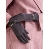 Wool Fashion Italia Pirštinės-AT-RK-6202-1,22-tamsiai pilkos spalvos