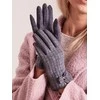 Wool Fashion Italia Pirštinės-AT-RK-9502.25-tamsiai pilkos spalvos