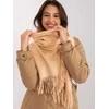 Wool Fashion Italia Šalikas-AT-SZ-23185.62P-smėlio spalvos