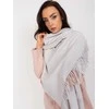 Wool Fashion Italia Šalikas-AT-SZ-23185.73P-šviesiai pilkas