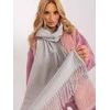 Wool Fashion Italia Šalikas-AT-SZ-23185.73P-pilkas
