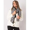 Wool Fashion Italia Šalikas-AT-SZ-3899.91-juoda ir balta