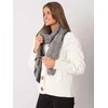 Wool Fashion Italia Šalikas-AT-SZ-3899.91-juoda ir balta