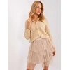 Wool Fashion Italia Megztinis-AT-SW-2346-2,99P-smėlio spalvos