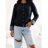 Factory Price Sweter-CS-SW-57667.96-tamsiai mėlyna