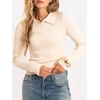 Factory Price Sweter-PM-SW-DF61080.67-jasny smėlio spalva