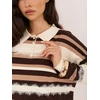 Factory Price Sweter-PM-SW-F6026.49-balta ir-ruda