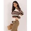 Factory Price Sweter-PM-SW-F6026.49-balta ir-ruda